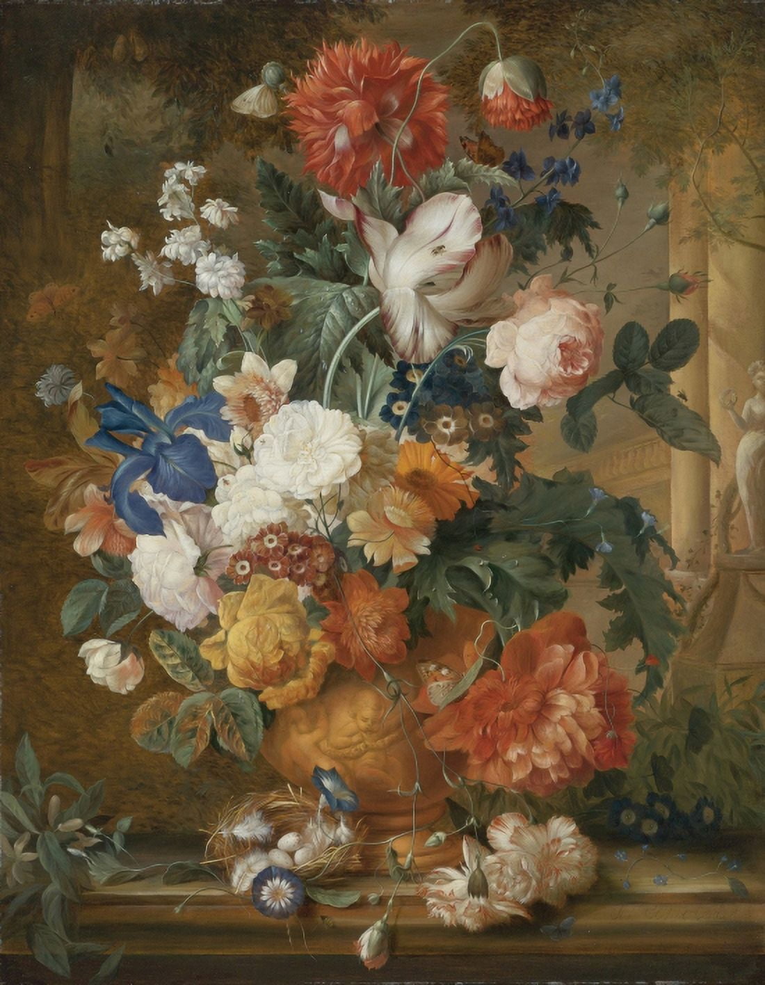 Still life in a Terra Cotta Canvas Art - Melanie de Comolera (18 x 24)