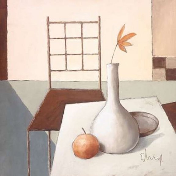 Still life in grey IV Poster Print by Franz Heigl (12 x 12)