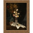 thumbnail image 1 of Still life with flowers 20x24 Gold Ornate Wood Framed Canvas Art by Pantazis, Pericles, 1 of 2