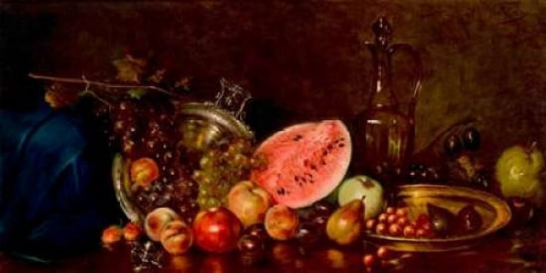 Still life with fruit Canvas Art - Nikolaos Wokos (10 x 20)