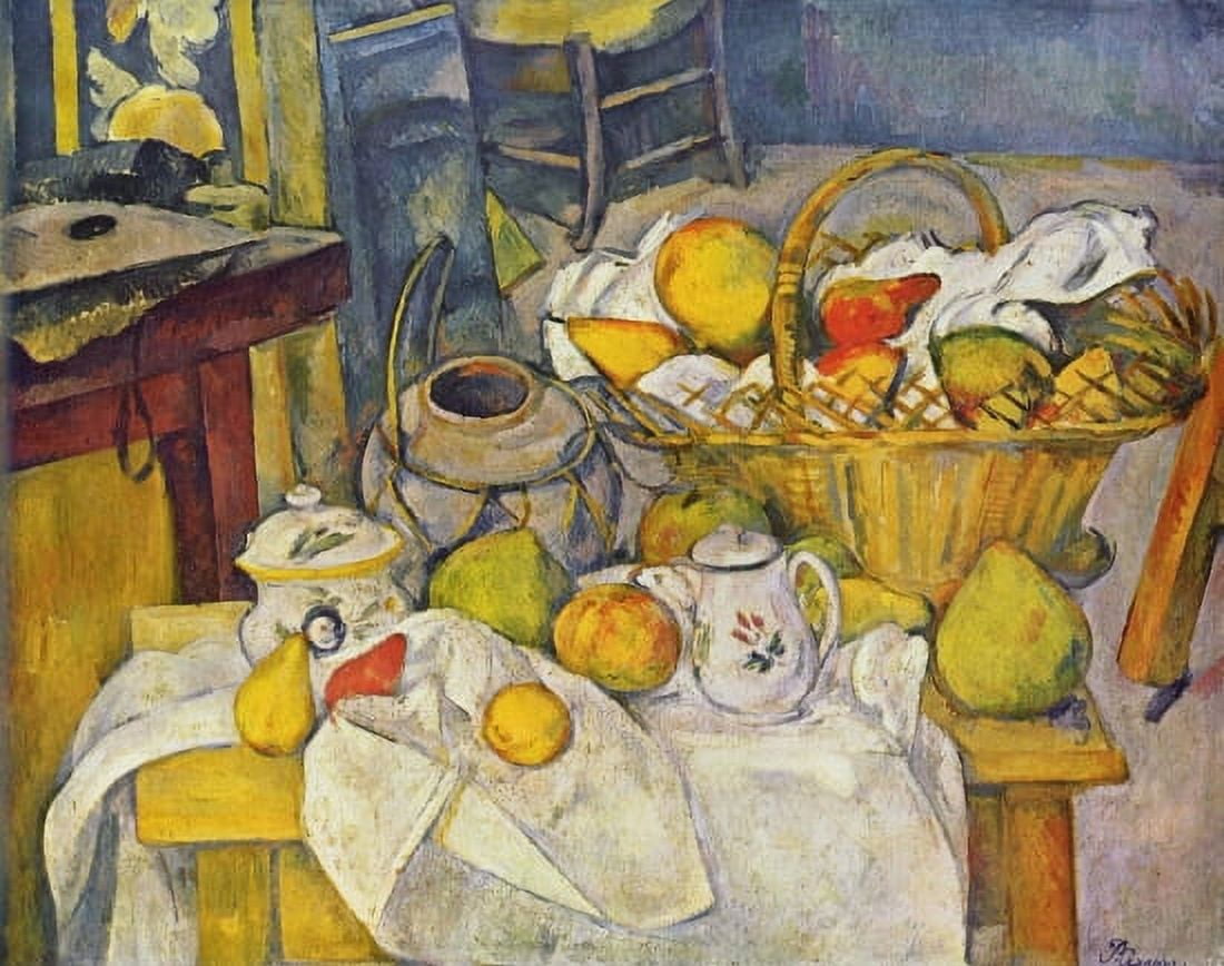 Stilleben Mit Fr Canvas Art - Paul Cezanne (18 x 24)