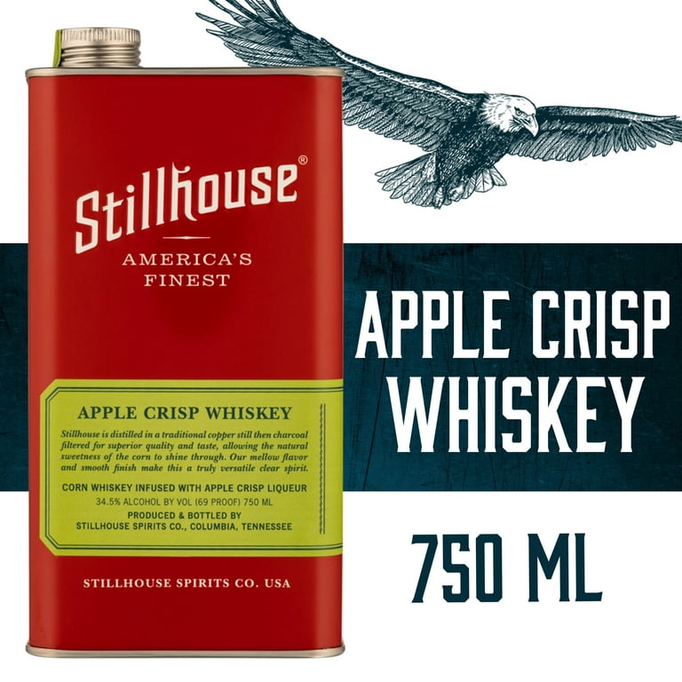 Stillhouse Gluten Free Apple Crisp Whiskey, 750 mL Stainless Steel
