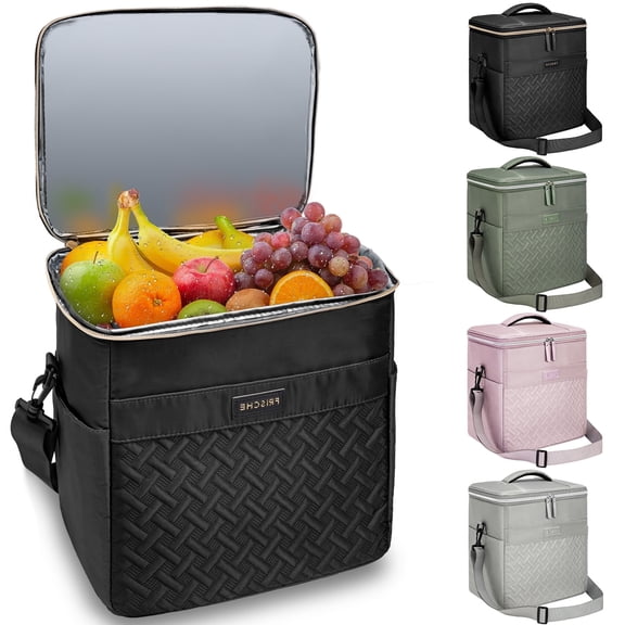 Stillithou Insulated Cooler Bag for Men Women, 45 Cans Large Capacity Waterproof Coolers, Soft Portable Cooler Box for Beach Travel Camping Picnic Work, Black