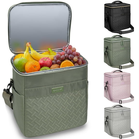 Stillithou Insulated Cooler Bag for Men Women, 45 Cans Large Capacity Waterproof Coolers, Soft Portable Cooler Box for Beach Travel Camping Picnic Work, Green