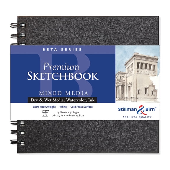 Stillman & Birn Beta Series Premium Wire-Bound Sketchbook, 7" x 7"