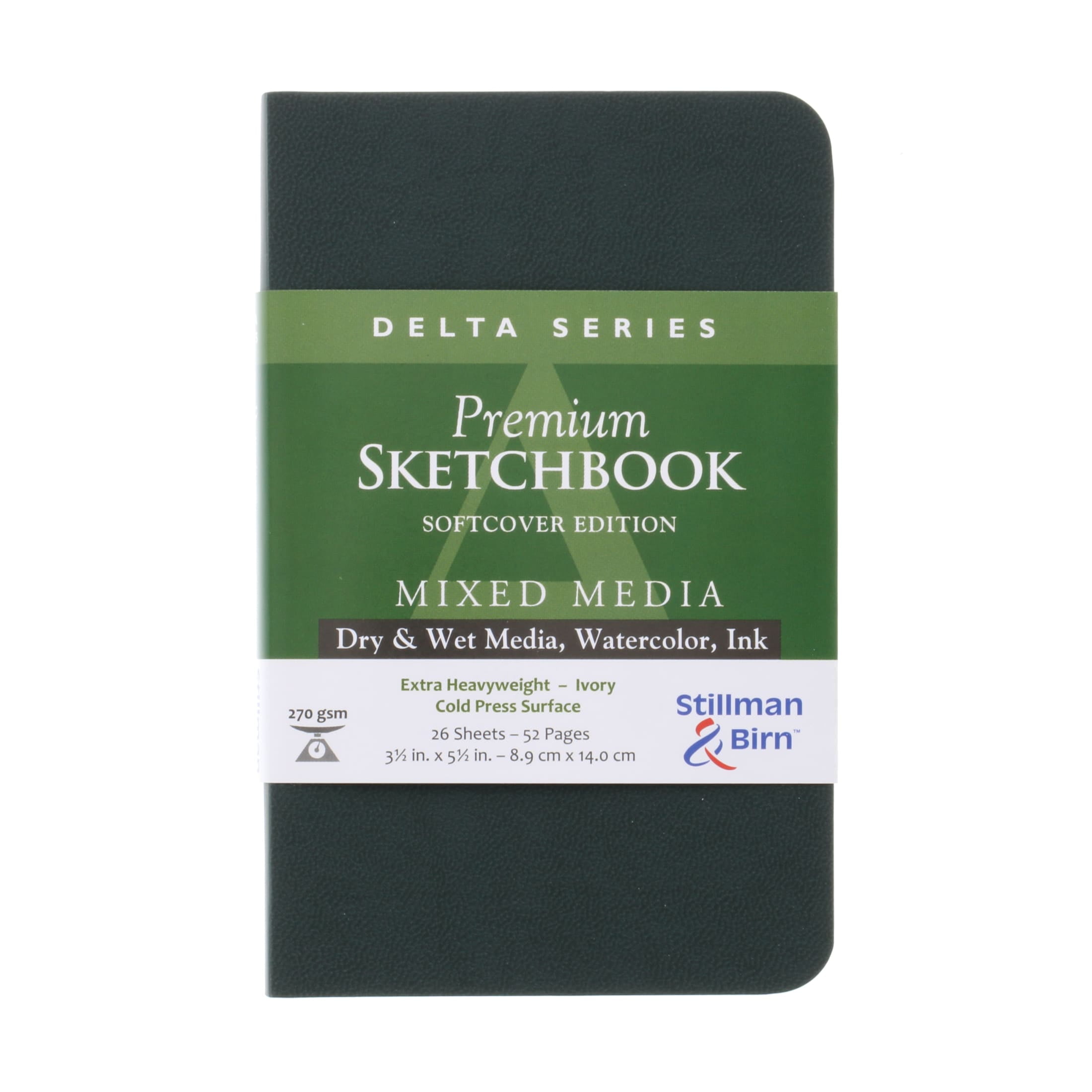 Stillman & Birn Delta Series - Cuaderno de bocetos de alambre, 15.2 x 20.3 cm, 270 g/m² (peso extrapesado), papel marfil, superficie de prensa en frío Stillman & Birn Delta Series - Cuaderno de bocetos de alambre, 15.2 x 20.3 cm, 270 g/m² (peso extrapesado), papel marfil, superficie de prensa en frío