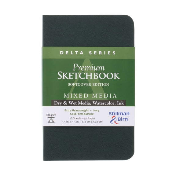 Stillman & Birn Delta Series Premium Soft-Cover Sketchbook, 3.5 in x 5.5 in