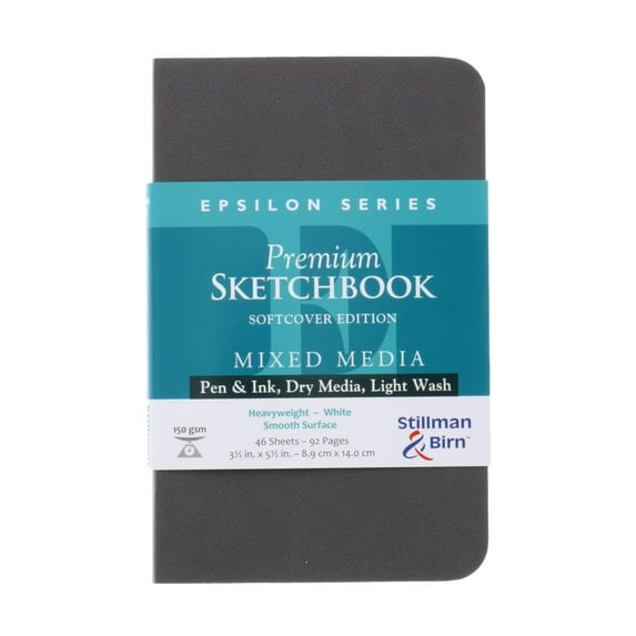 Stillman & Birn Epsilon Series Premium Soft-Cover Sketchbook, 3.5 in x 5.5 in, Portrait