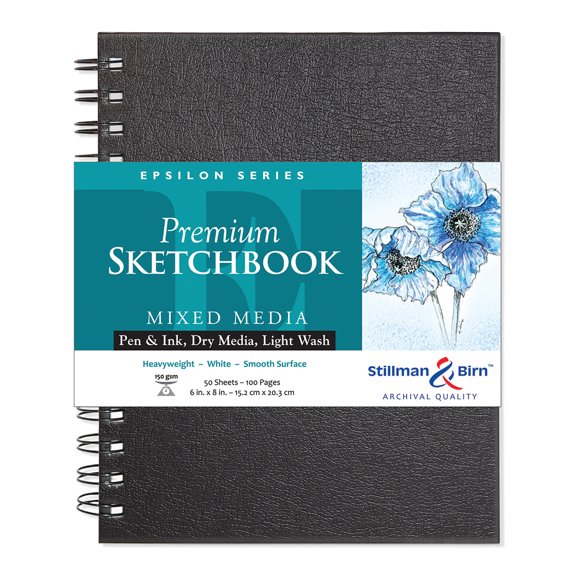 Stillman & Birn Epsilon Series Premium Wire-Bound Sketchbook, 6" x 8"