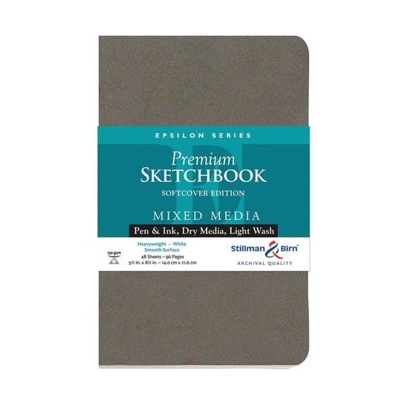Stillman & Birn Epsilon Series Sketchbook - 8-1/2" x 5-1/2", Soft Cover