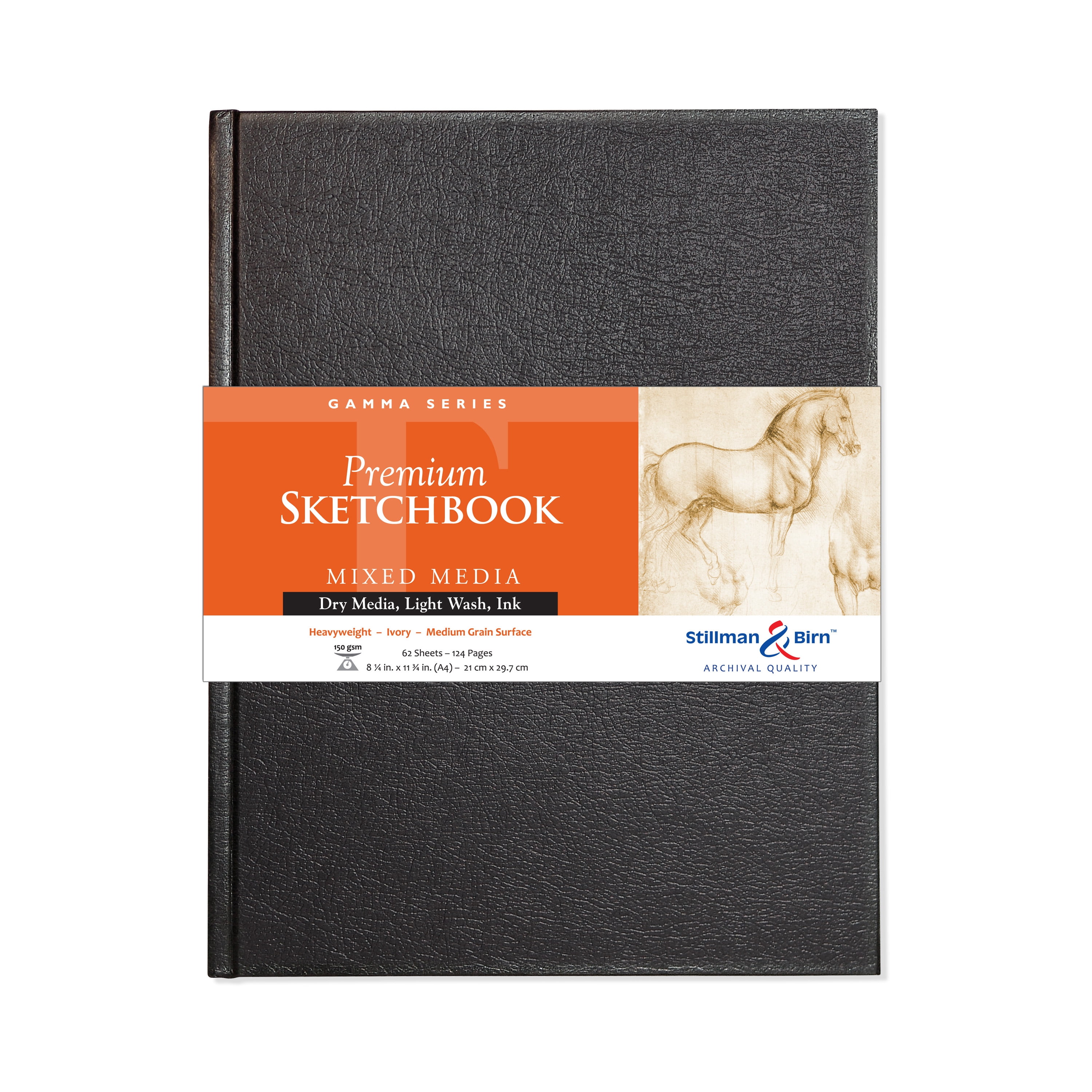 Stillman & Birn Gamma Series Premium Hard-Cover Sketchbook, 8.27" x 11.69"