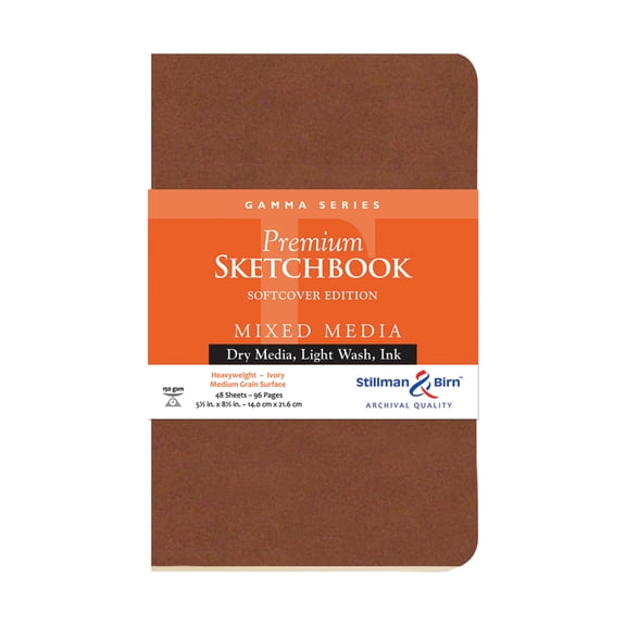 Stillman & Birn Gamma Series Premium Soft-Cover Sketchbook, 5.5" x 8.5"