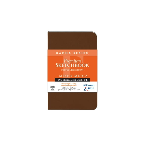 Stillman & Birn Gamma Series Premium Soft-Cover Sketchbook, Portrait, 3.5 in x 5.5 in