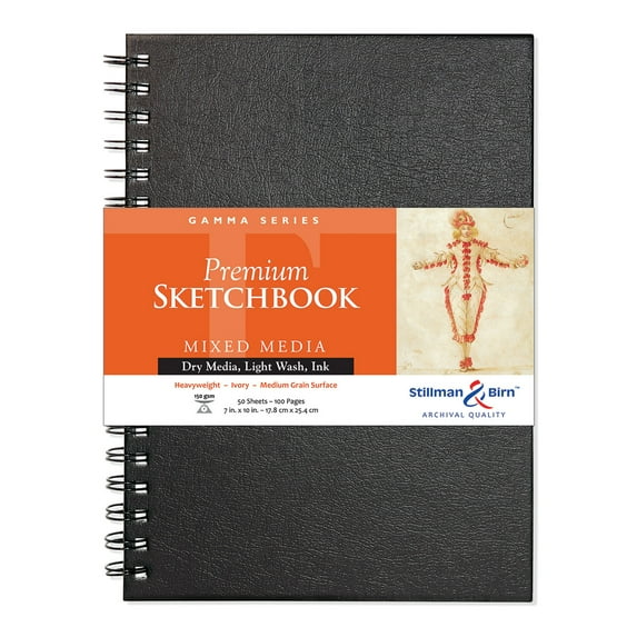 Stillman & Birn Gamma Series Premium Wire-Bound Sketchbook, 7" x 10"