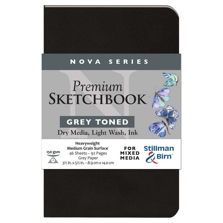 Stillman & Birn Nova Softcover Sketchbook, Grey, 3.5X5.5 Inches