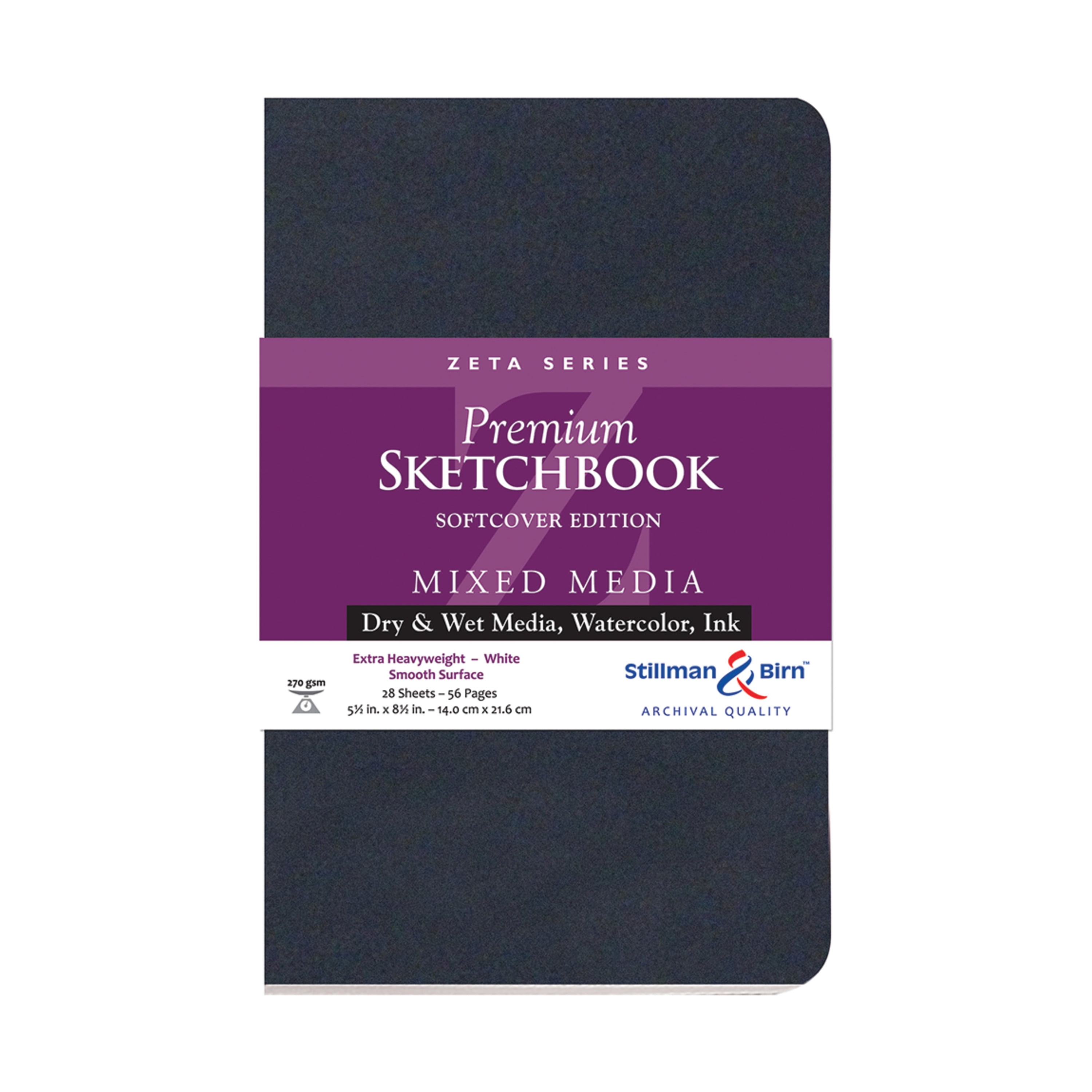 Stillman & Birn Zeta Series Premium Soft-Cover Sketchbook, 5.5" x 8.5"