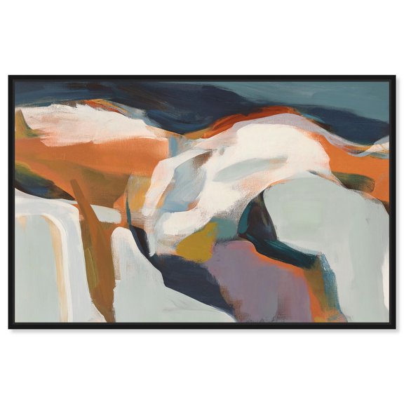 Stillness in the Maelstrom II Canvas Print Abstract Wall Art by Art Remedy, Black Frame, 15 x 10