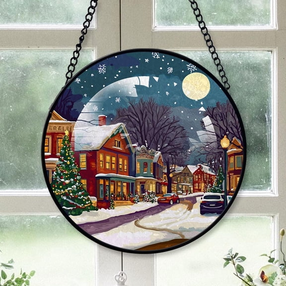 Stillwater City Oklahoma, Personalized Ornaments 2025, StillwaterStained Glass Suncatcher 2025, Stillwater Gift, Travel Tree Ornaments jcbpWL