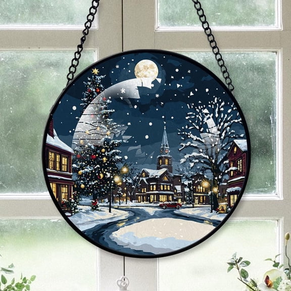 Stillwater City Oklahoma, Personalized Ornaments, Stillwater Ornaments 2025, Stillwater Gift, Stained Glass Suncatcher Travel Ornaments for Tree NVT1OZ