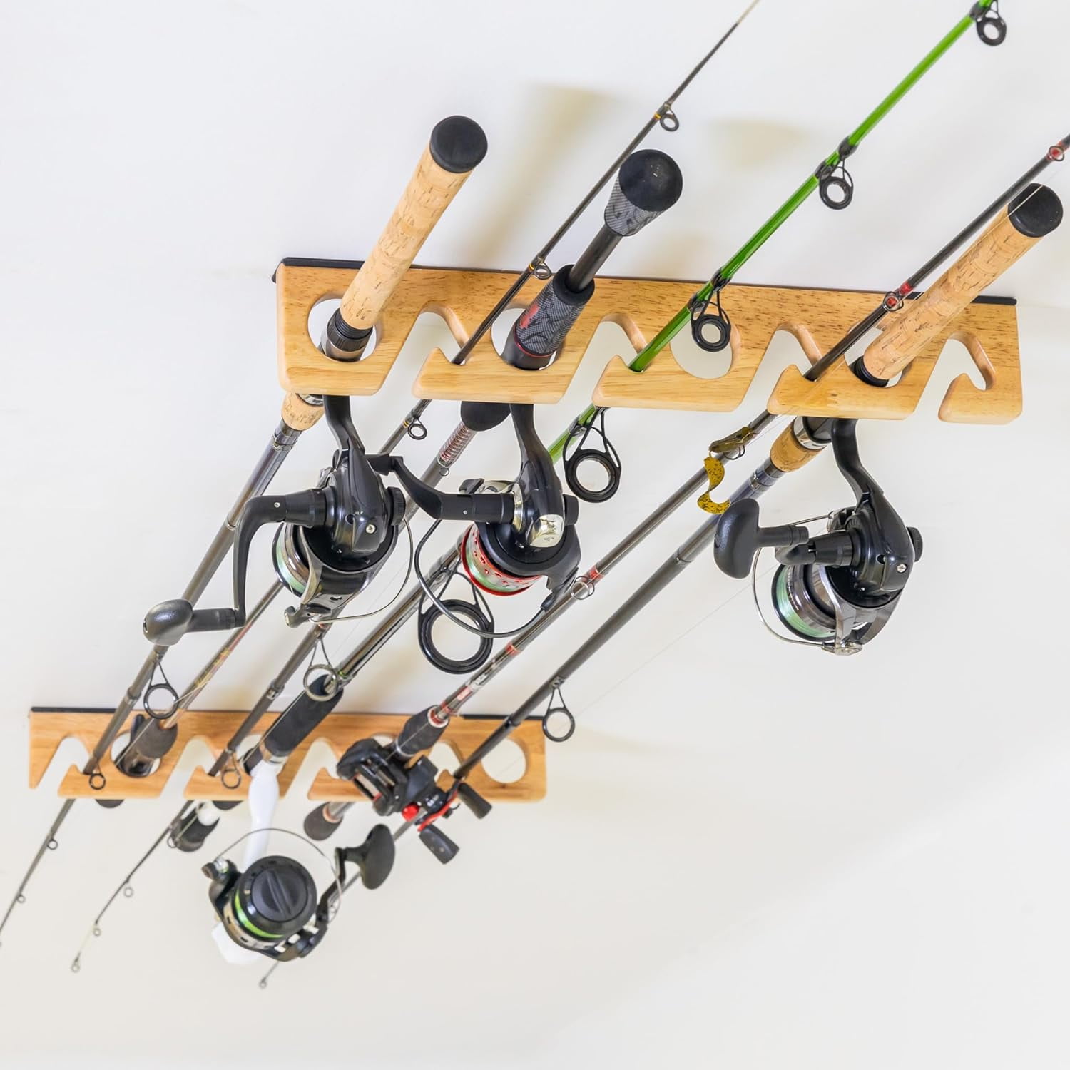 3 Tier Fishing Rod Organizer With Wheels For Garage Storage 3-Tier Fishing  Rod Holder Cart - Organizer For Up To 12 Rods With Wheels For Garage Storage  Fishing Box