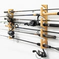 thumbnail image 1 of Wall Mounted Fishing Pole Rack: Space-Saving Storage Solution, 1 of 9