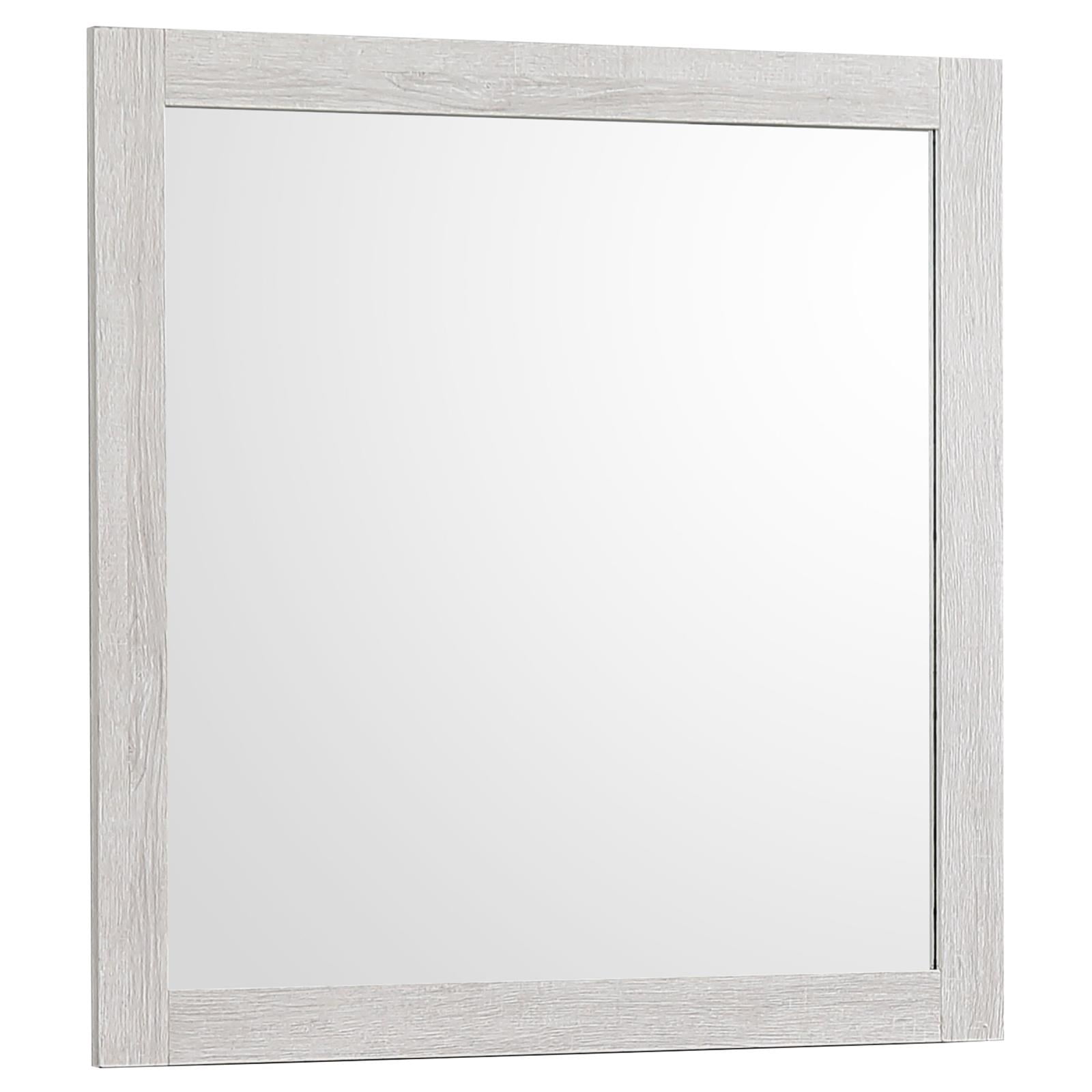 Stillwood Vintage Linen Rectangular Wood Dresser Mirror