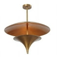 thumbnail image 1 of Stilnovo Brass Ceiling Flush Mount Pendant Light Fixture. Mid Century Style Ceiling Chandelie, 1 of 5