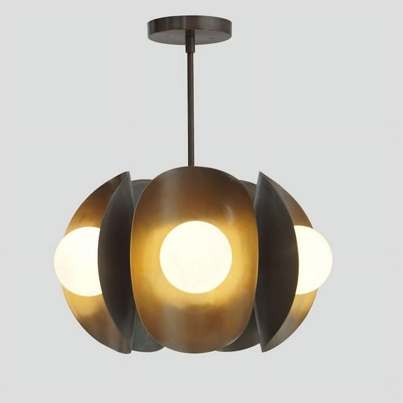 Stilnovo Style Seven Globe Sputnik Brass Chandelier Pendant Light Fixture Globe Chandelier