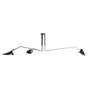 Stilnovo LBC016BLK Holstebro 3 Light Ceiling Pendant Lamp,Black
