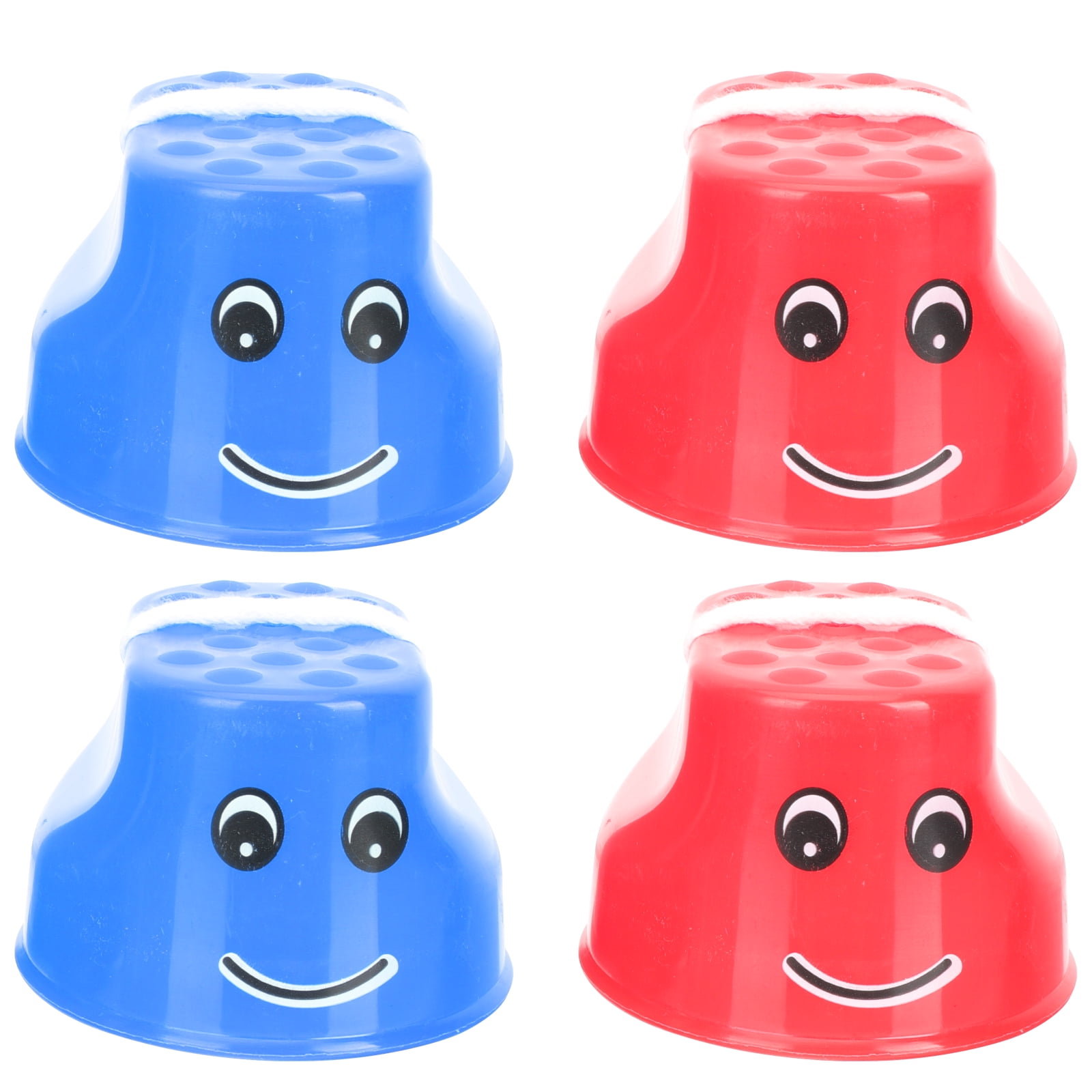 Stilts for Kids 4Pcs Children Stilts Toy Smiling Face Design Stilts