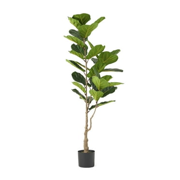 Stilwell 5' x 2' Artificial Fiddle-Leaf Fig Tree, Green