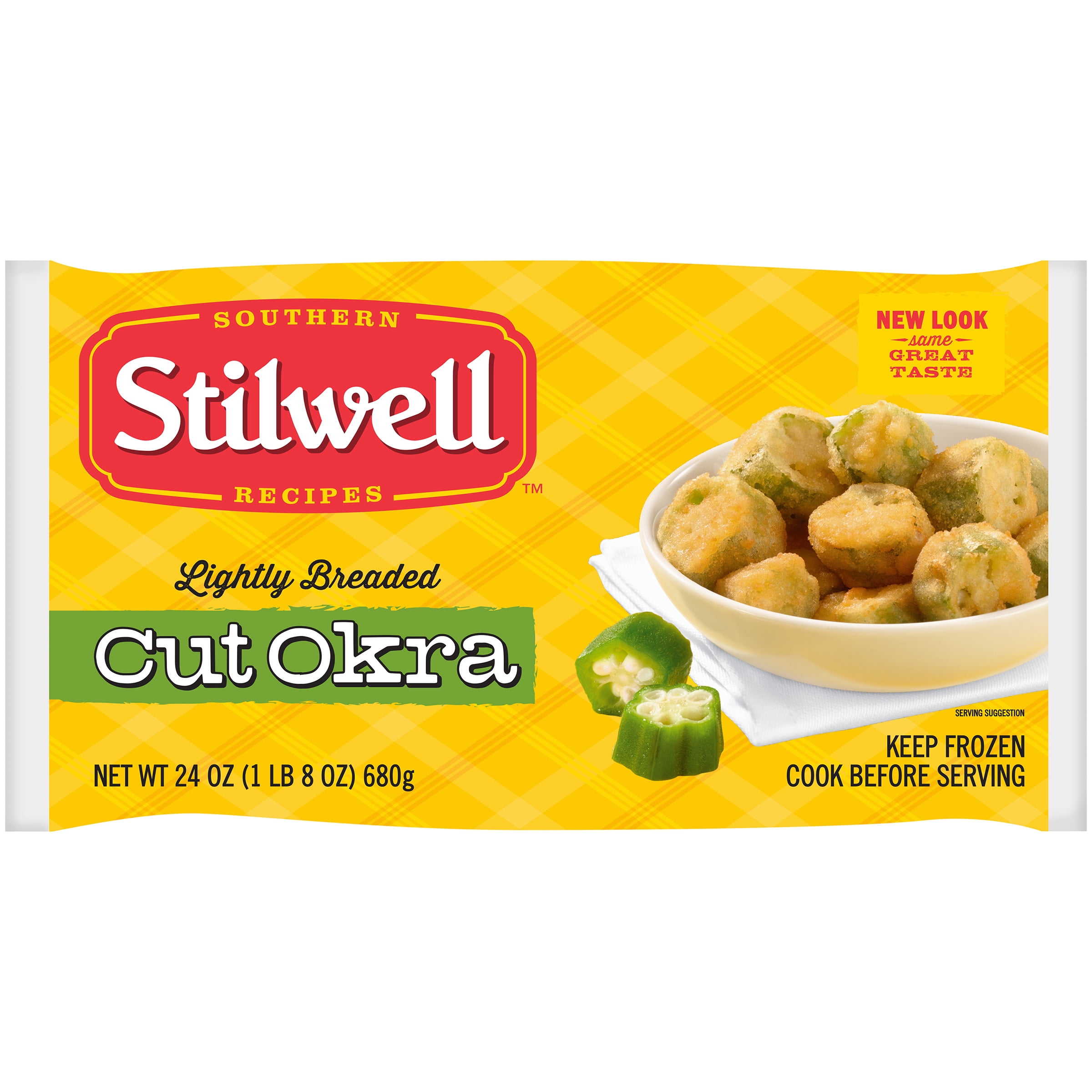Stilwell Lightly Breaded Cut Okra, 24 Oz, Box