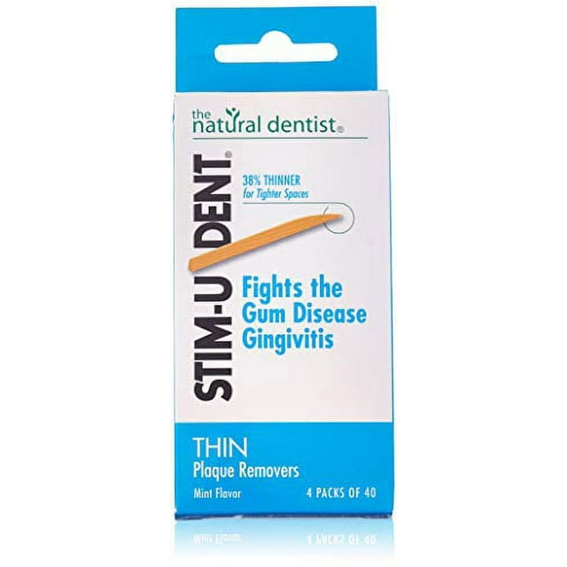 StimUDent Plaque Removers Thin Mint 160 Each (Pack of 3)