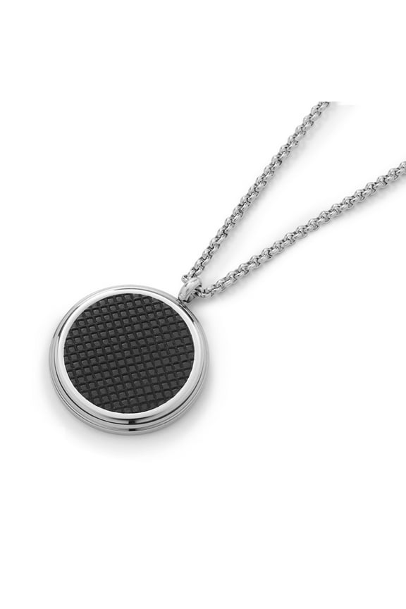 Anxiety Relief Necklace, Soft Touch Sensory Jewelry Rubber Necklace Stress Relief, Anxiety Jewelry Teens Adults, Fidgeting Mindfulness Unisex Stainless Steel Chain