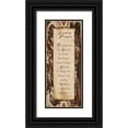 thumbnail image 1 of Stimson, Diane 10x18 Black Ornate Wood Framed with Double Matting Museum Art Print Titled - Serenity Prayer, 1 of 4