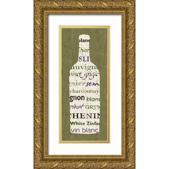 Stimson, Diane 10x18 Gold Ornate Wood Framed with Double Matting Museum Art Print Titled - Vin Blanc
