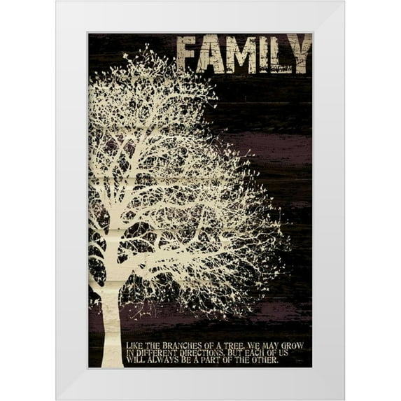 Stimson, Diane 11x14 White Modern Wood Framed Museum Art Print Titled - Family Tree