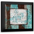 thumbnail image 1 of Stimson, Diane 12x12 Black Modern Framed Museum Art Print Titled - Aqua Journey, 1 of 5