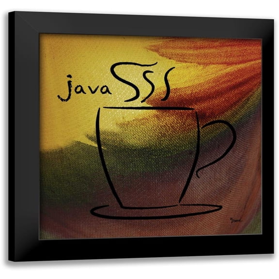 Stimson, Diane 12x12 Black Modern Framed Museum Art Print Titled - Java