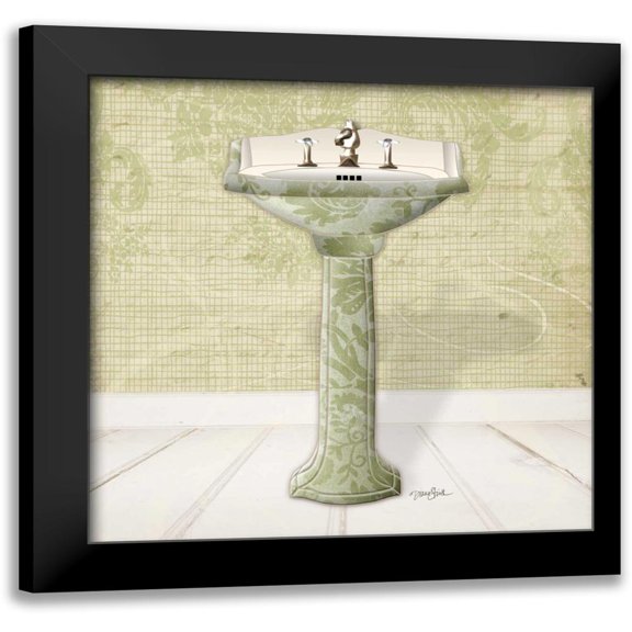 Stimson, Diane 12x12 Black Modern Framed Museum Art Print Titled - Lacey Sink 4