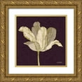 thumbnail image 1 of Stimson, Diane 12x12 Gold Ornate Wood Framed with Double Matting Museum Art Print Titled - Purple Behind Tulip, 1 of 4