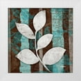 thumbnail image 1 of Stimson, Diane 12x12 White Modern Wood Framed Museum Art Print Titled - Aqua Leaf 1, 1 of 4