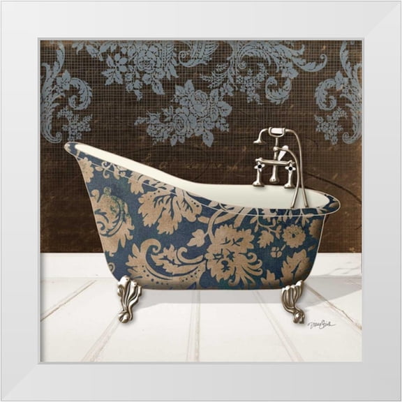 Stimson, Diane 12x12 White Modern Wood Framed Museum Art Print Titled - Lacey Tub 5