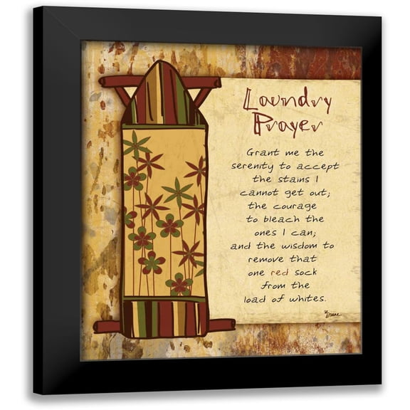 Stimson, Diane 12x14 Black Modern Framed Museum Art Print Titled - Laundry Prayer Board