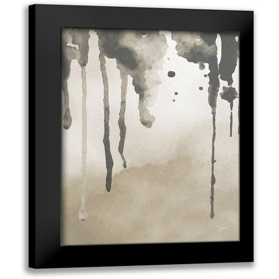 Stimson, Diane 12x14 Black Modern Framed Museum Art Print Titled - Neutral Abstract 1