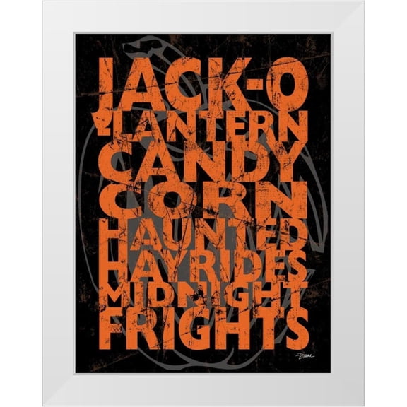 Stimson, Diane 12x14 White Modern Wood Framed Museum Art Print Titled - Jack-o