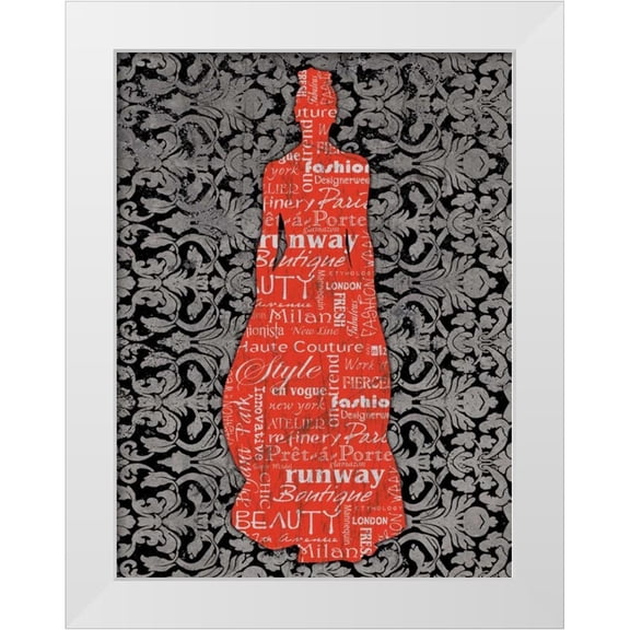 Stimson, Diane 12x14 White Modern Wood Framed Museum Art Print Titled - Runway 2