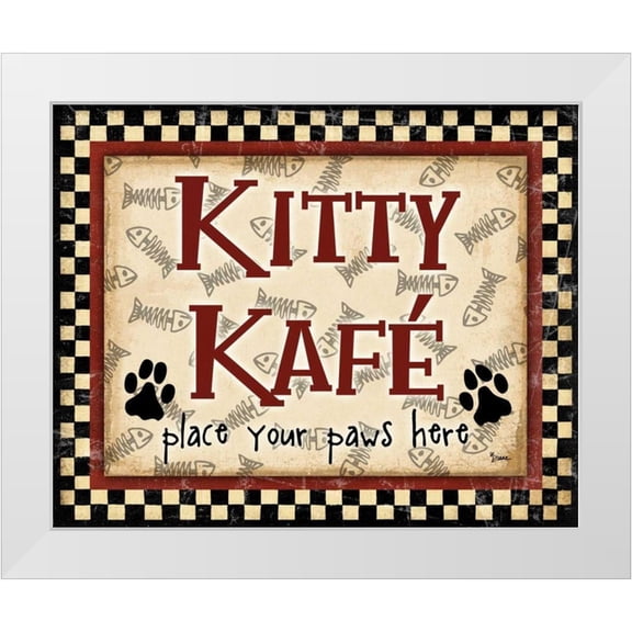 Stimson, Diane 14x12 White Modern Wood Framed Museum Art Print Titled - Kitty Kafe