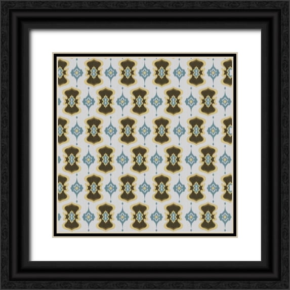 Stimson, Diane 15x15 Black Ornate Wood Framed with Double Matting Museum Art Print Titled - Geo Pattern 1