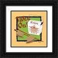 thumbnail image 1 of Stimson, Diane 15x15 Black Ornate Wood Framed with Double Matting Museum Art Print Titled - Take Out, 1 of 4